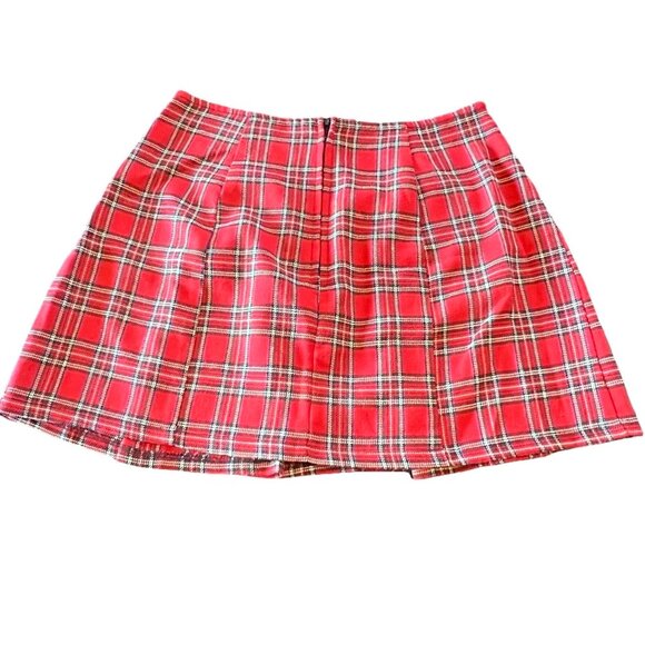 Vintage | Lip Service | Red & Black Plaid |  Skirt |  Size P (XS) - Picture 2 of 8